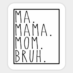 tie dye mom Sticker